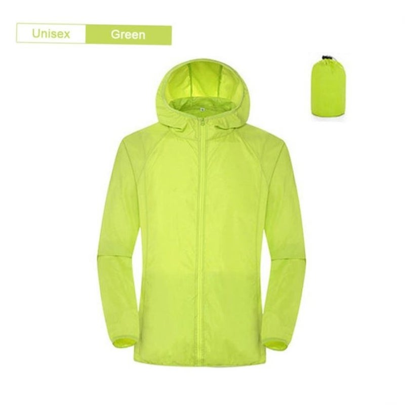 Camping Rain Jacket Men Women Waterproof Sun Protection Coat - Image 1
